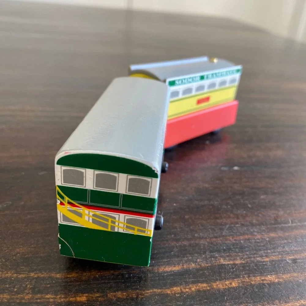 Thomas Wooden Railway Flora the Steam Tram and Sodor Tramways Car Learning Curve